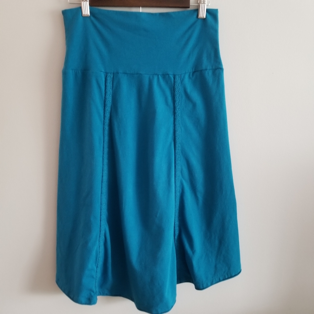 Prana Tia High Low Skirt Teal Medium - Picture 3 of 8